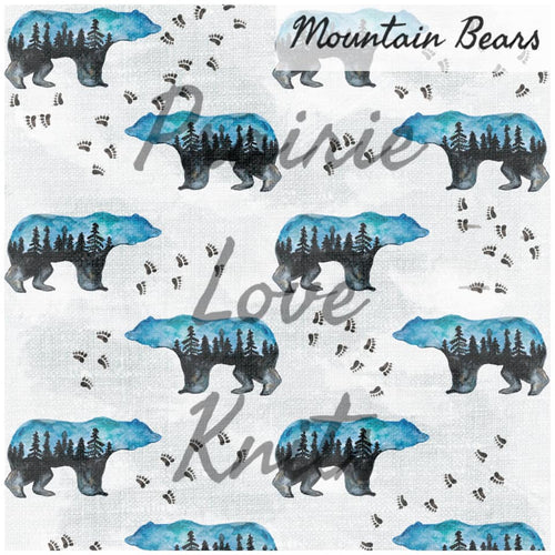 R51 Preorder: Mountain Bears - by the 1/2 metre (8218672464110) (8470748791022)