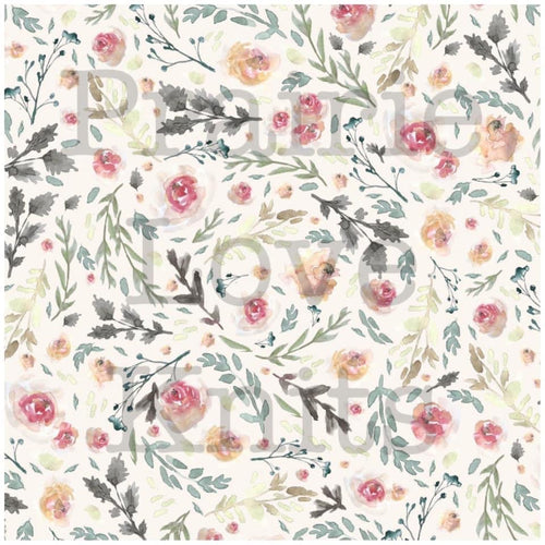 R51 Preorder: Dainty Flowers on Cream - by the 1/2 metre (8218717257966) (8470671130862)