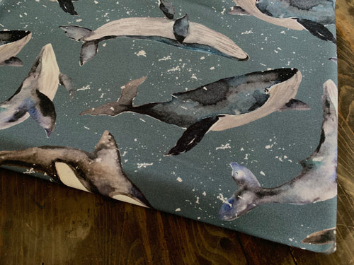 R51 Preorder : Grunge Whales - by the 1/2 metre (8218687045870) (8470514368750)