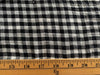 Two-Way Gingham Checks, Black/ Cream - Double Gauze |per 1/2 meter| (8181576335598)