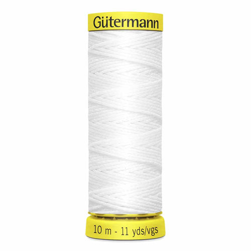 GÜTERMANN Elastic Thread 10m - White (8350986371310)