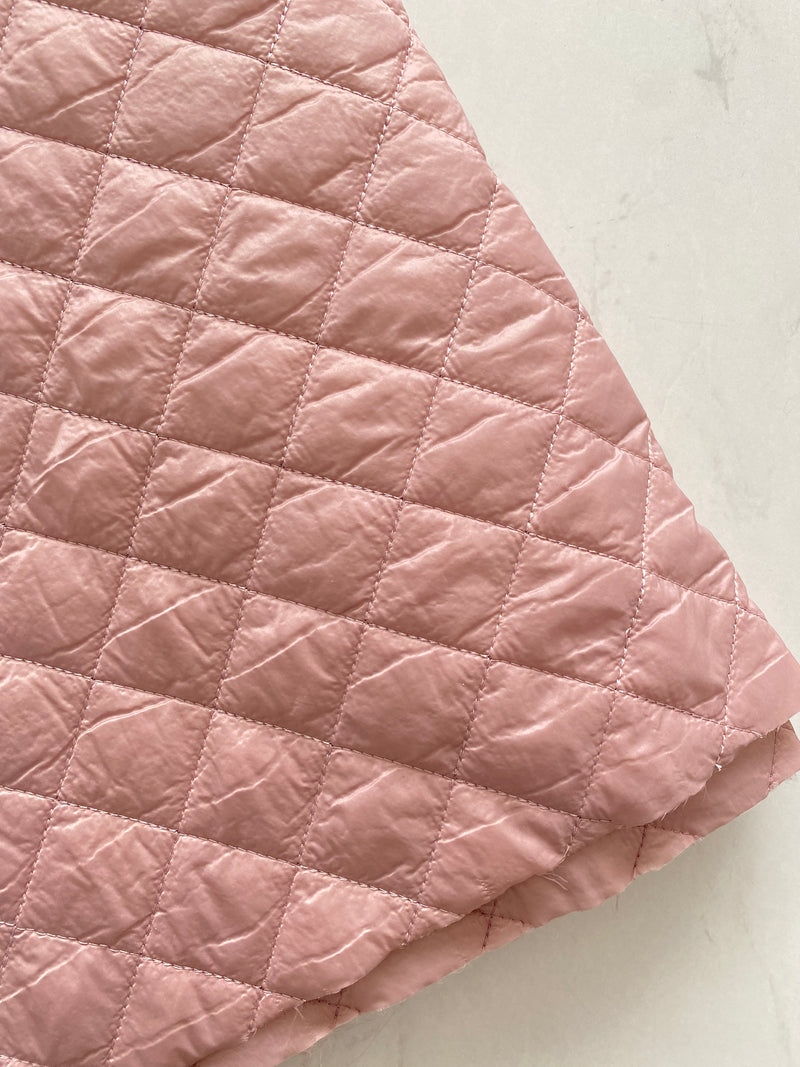 Puffed Quilt- Nude Pink - per 1/2 meter (8181605138670)