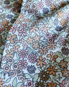 Ditsy Flowers on White, per 1/2 meter, Jersey, European knits (8117719630062)