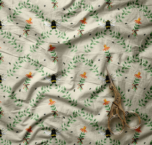 R50 PREORDER - Bumblebee Beehive - by the 1/2 metre (8117285650670)