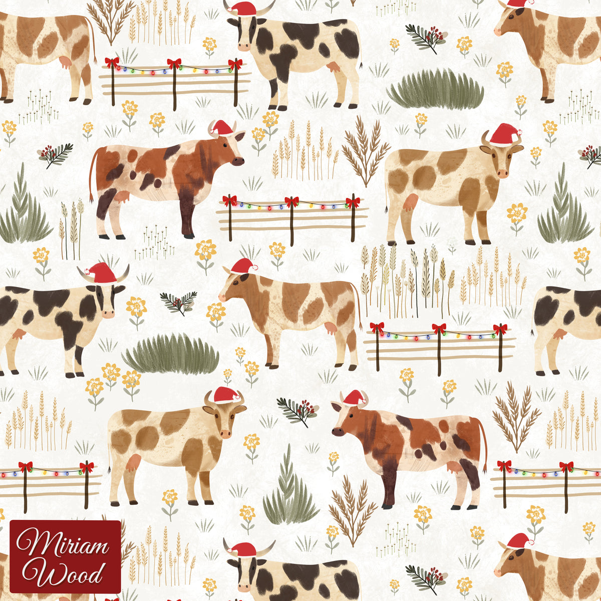 PREORDER (Winter 2026) - Christmas Cows, Light