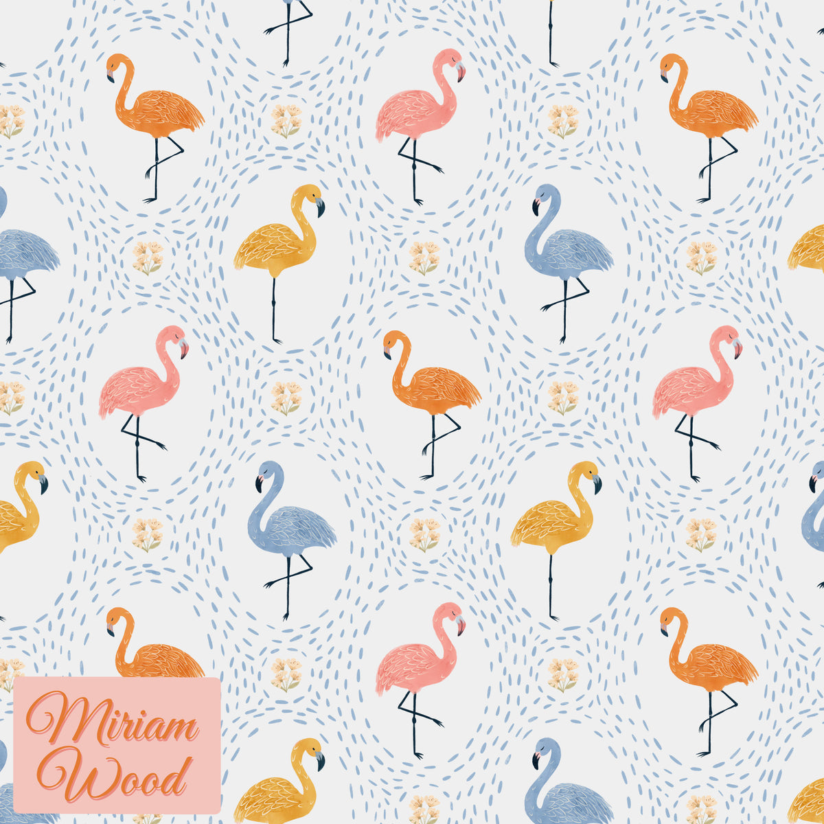 Colorful Flamingos