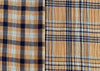 Two-Way Plaid, Golden Navy - Double Gauze |per 1/2 meter| (8181584560366)