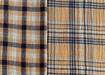 Two-Way Plaid, Golden Navy - Double Gauze |per 1/2 meter| (8181584560366)