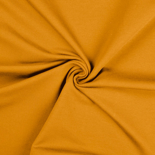 Spicy Mustard - Back to Basics Solids, Knit Fabric by the 1/2 Meter, European knits (8340081311982)