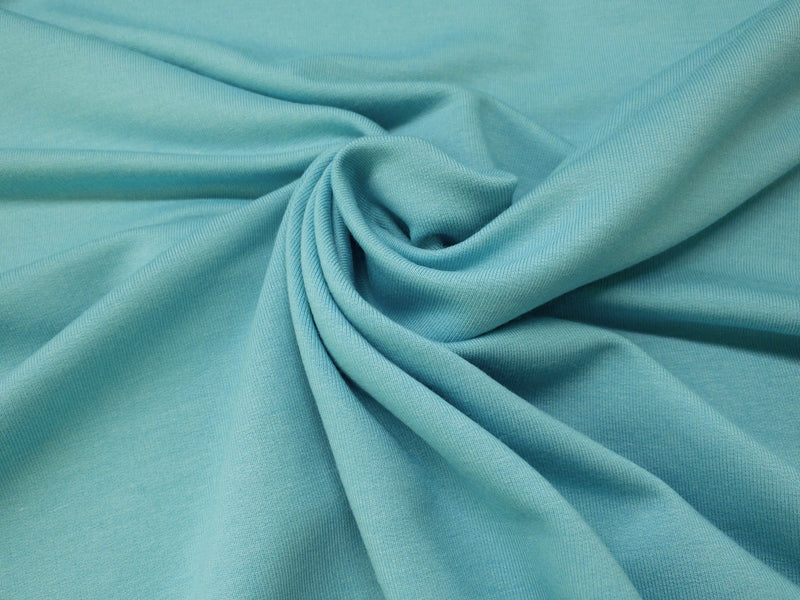 Mint Aqua - Solids, BAMBOO FRENCH TERRY Knit | PER 1/2 Meter | 270 GSM (4435928383548)