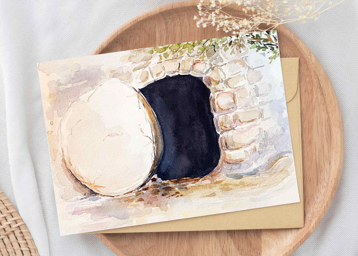 DIGITAL FILE- He is Risen Art Print 4x6" 5x7" (8324715184366)
