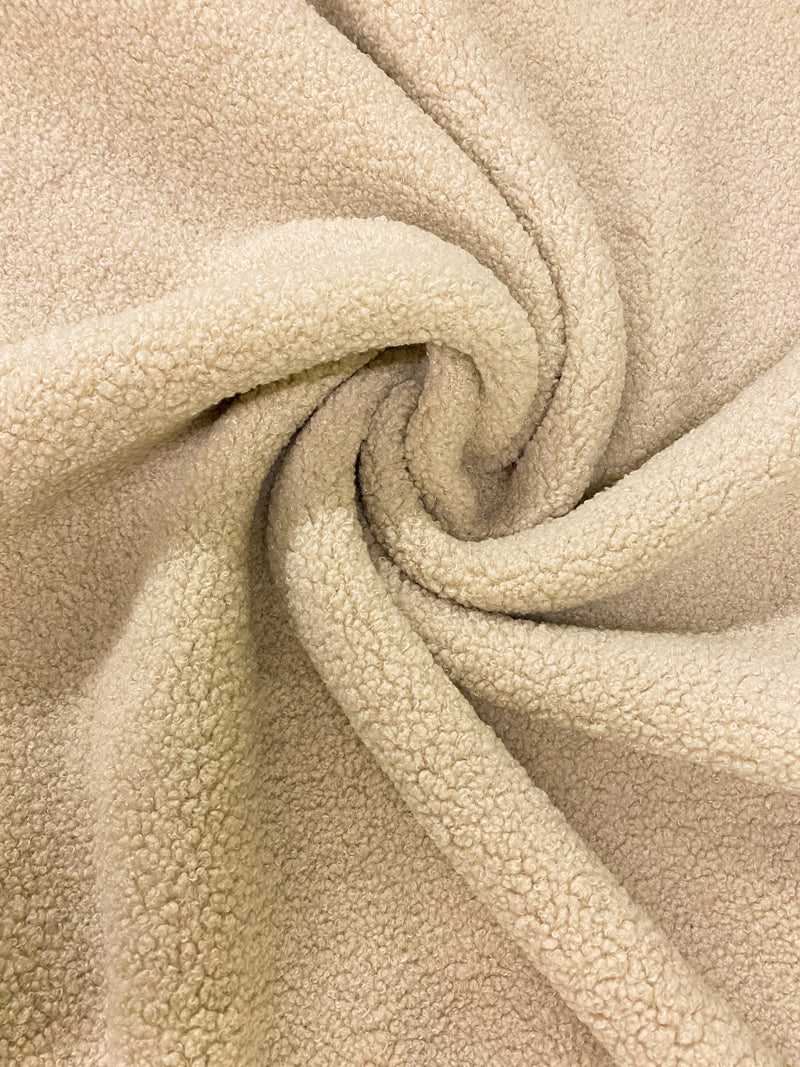 Teddy Fleece, Knit Fabric, per 1/2 meter, European knits (8028778725614)