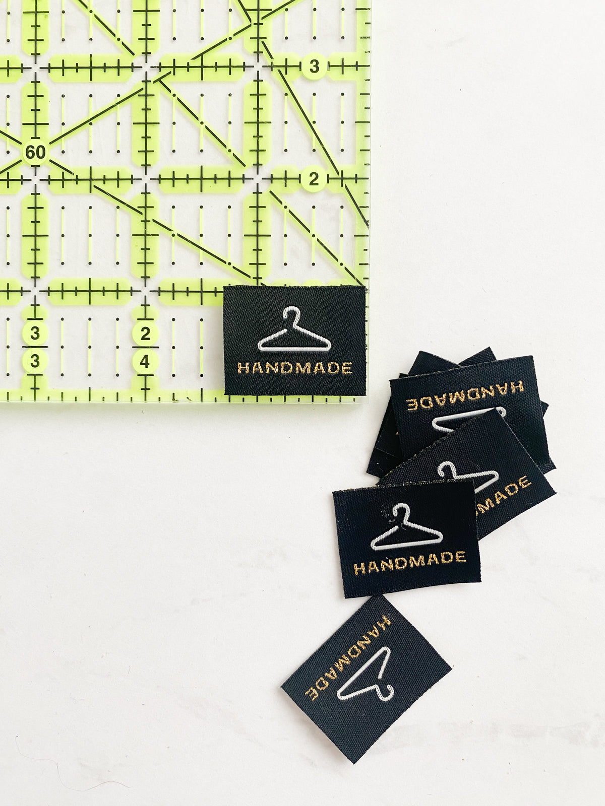 Handmade, Gold - Sewing Labels- Set of 8