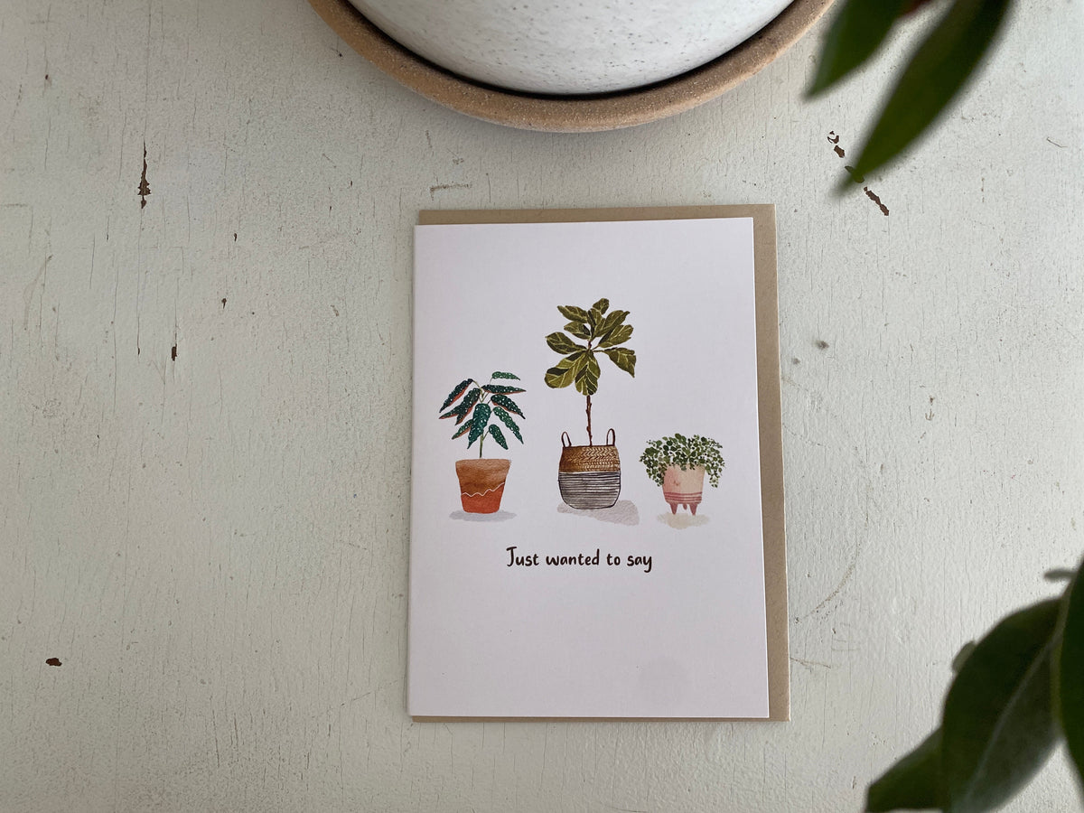 Notecard - Just wanted to say