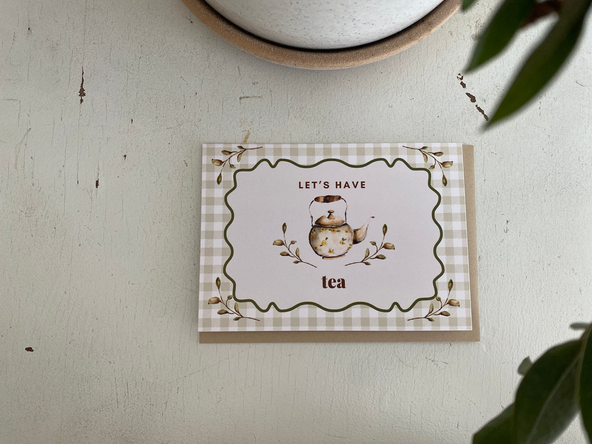Notecard - Let's have tea