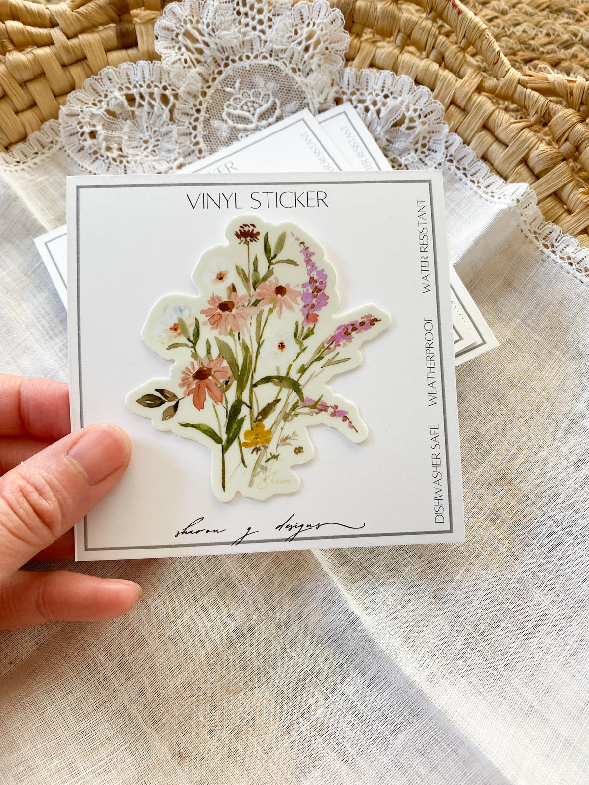 Vinyl Sticker - Wildflower Bouquet