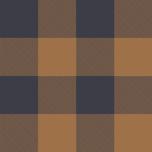 Plaid Cuddle Fleece- Mustard Grey - per 1/2 metre- European Knits (8120630018286)