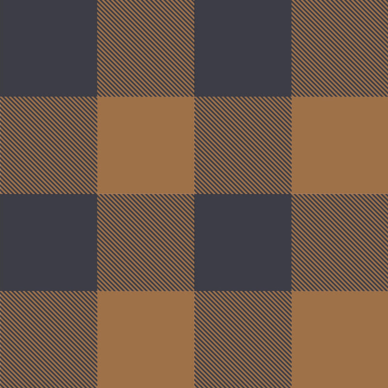 Plaid Cuddle Fleece- Mustard Grey - per 1/2 metre- European Knits (8120630018286)