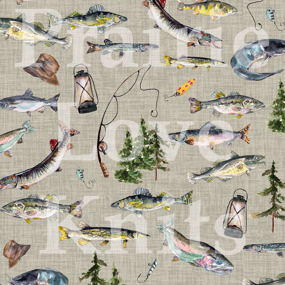 Fishing, Tan (Wholesale)