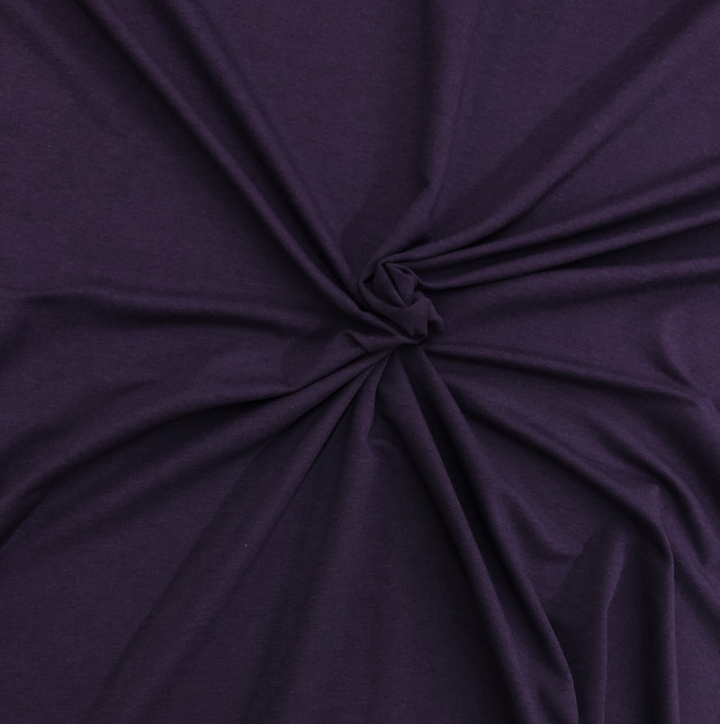 Plum Ribbing 2x2 Bamboo Cotton | PER 1/2 Meter | 275 GSM (8081004658926)