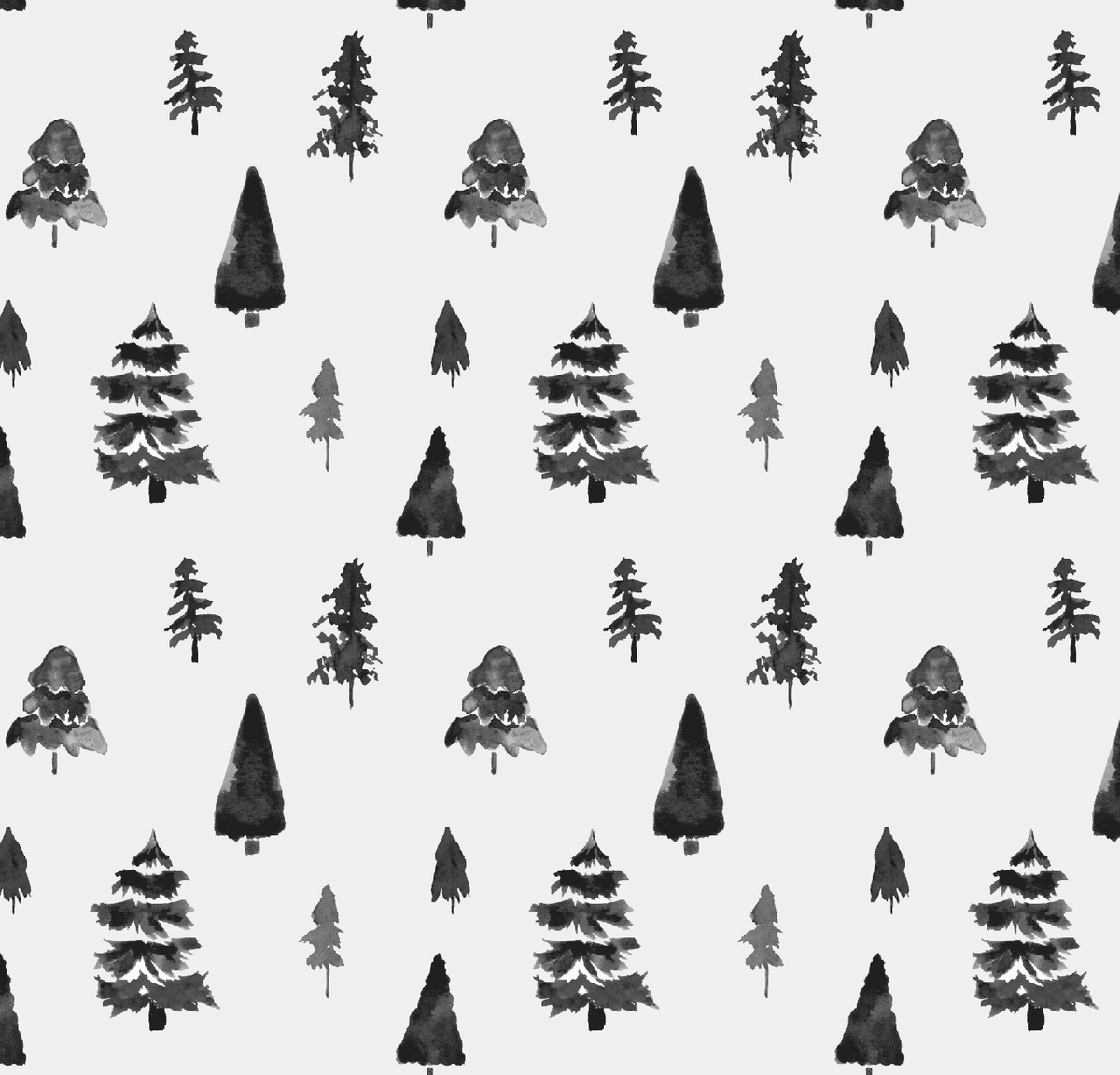 1m Vintage Trees, Moody, Double Gauze