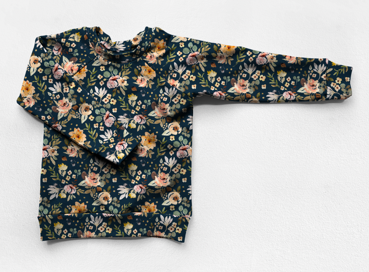 Floral Bunches Navy