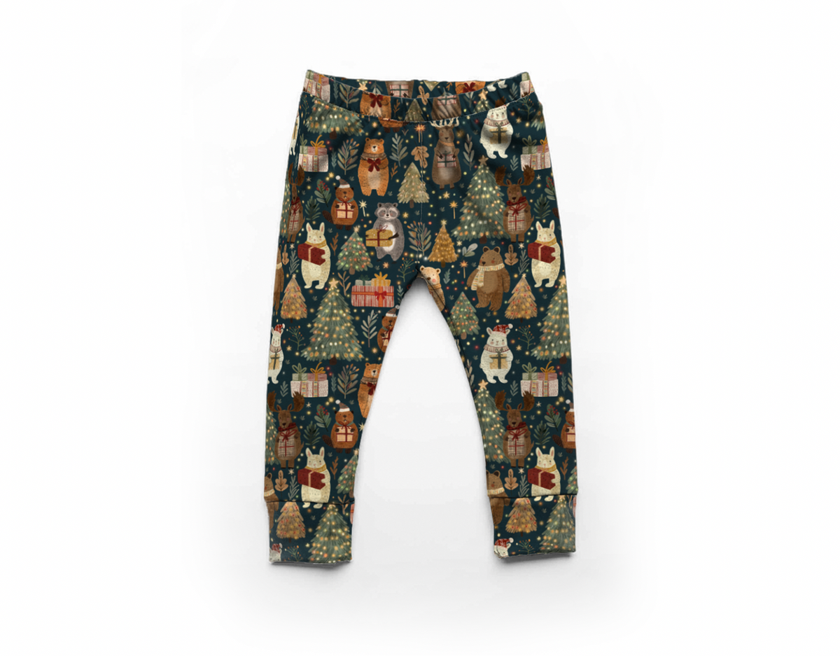 2 metre French Terry, Christmas in the Forest