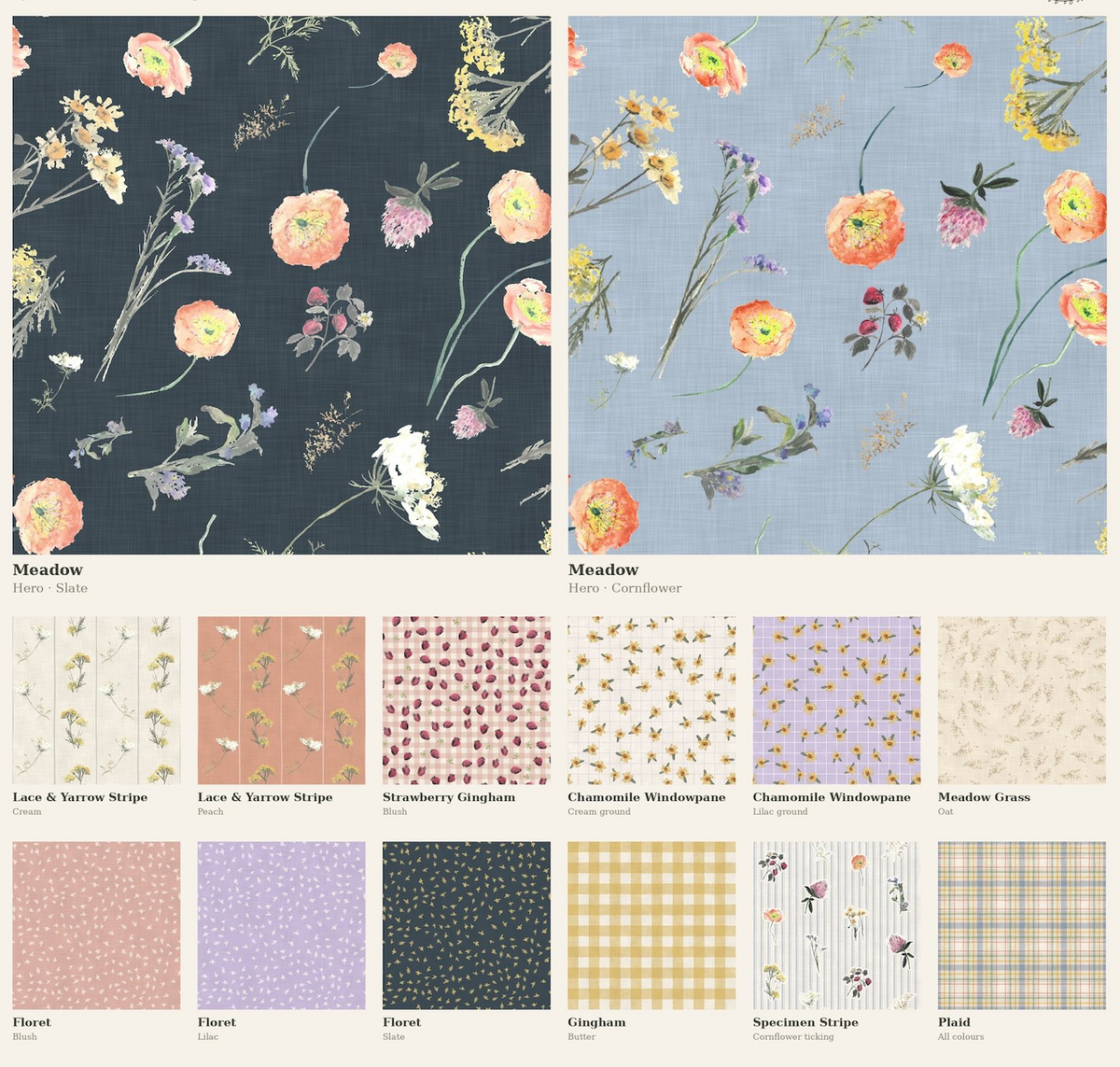 PREORDER - Meadow, Cheater Quilt Patchwork