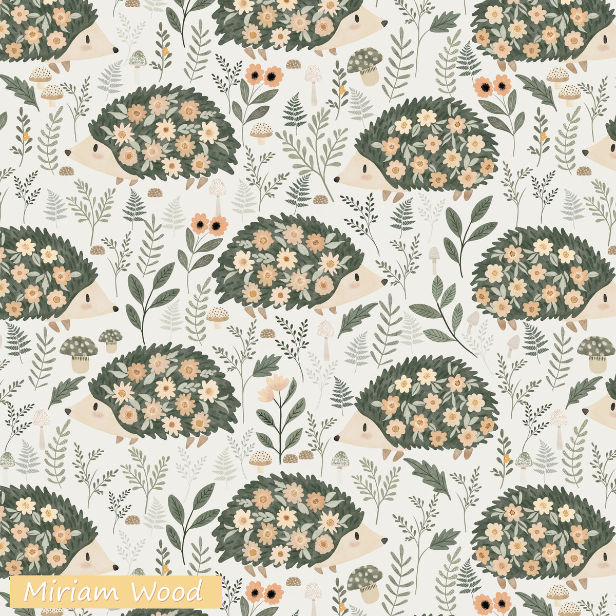 Spring Cottage- Floral Hedgehogs