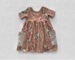 R47 FLASH PREORDER - Chickadees, Dusty Pink - by the 1/2 metre (8050243764462) (8077328974062)