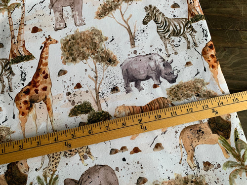 R51 PREORDER - Safari Animals - by the 1/2 metre (8219826454766) (8470712385774)