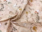 Botanicals Garden- Custom Linen Cotton Fabric, per 1/2 meter (8081894801646)