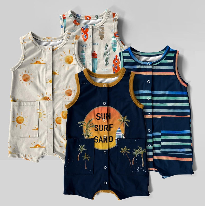 FLASH PREORDER APRIL 2022 - Sun Surf Sand on Navy PANEL (7657544483054) (8220639330542) (8471239819502)