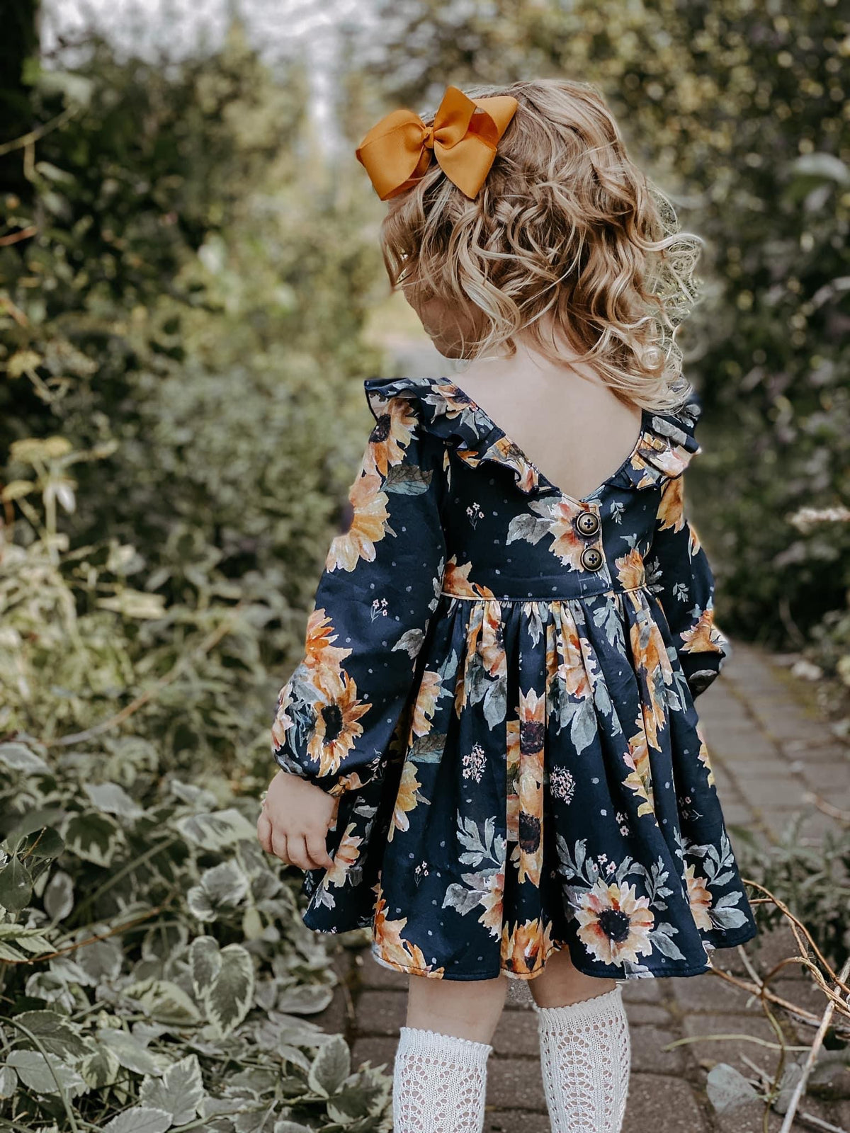 Sunflowers, Navy (Wholesale)
