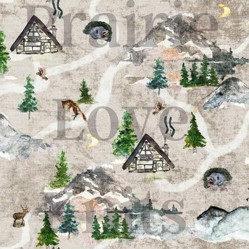 R46 PREORDER - Rustic Cabin Retreat - by the 1/2 metre (8034702917870) (8180292649198)