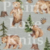 R42 PREORDER - Forest Bears - by the 1/2 metre (7909308236014) (7992825217262) (8083510034670)
