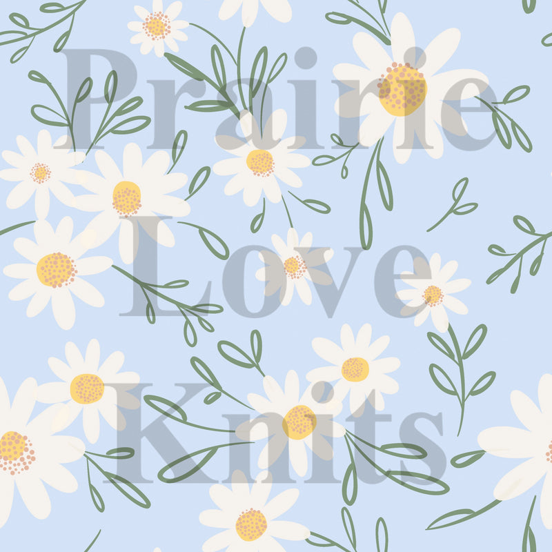 R47 FLASH PREORDER - Dreamy Daisies - by the 1/2 metre (8050254708974) (8077349355758)