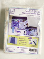 Quilt As You Go- Cosmetic Bags, NAVY Kit (8101807784174)
