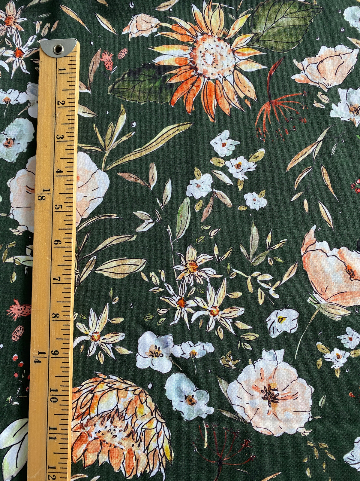 3 metre French Terry, Christmas Forest Meadows