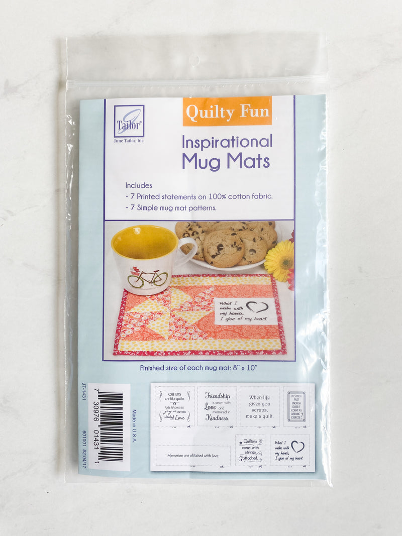 Inspirational Mug Mats, Quilty Fun (8101823774958)