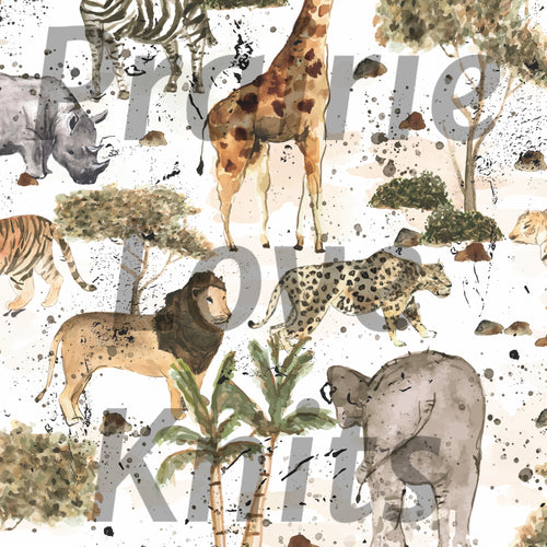 R51 PREORDER - Safari Animals - by the 1/2 metre (8219826454766) (8470712385774)