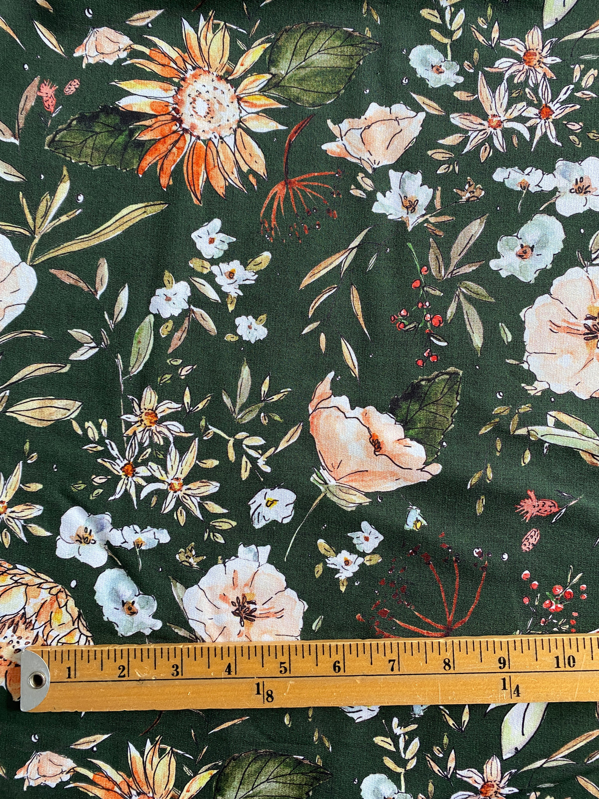 3 metre French Terry, Christmas Forest Meadows