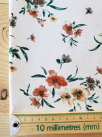 Sunkissed Floral , Brushed French Terry, by the 1/2 metre (8191041077486)