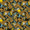 Minions on the Loose- Mustard, Digital Sweat, by the 1/2 metre, European Knits (7955662504174)