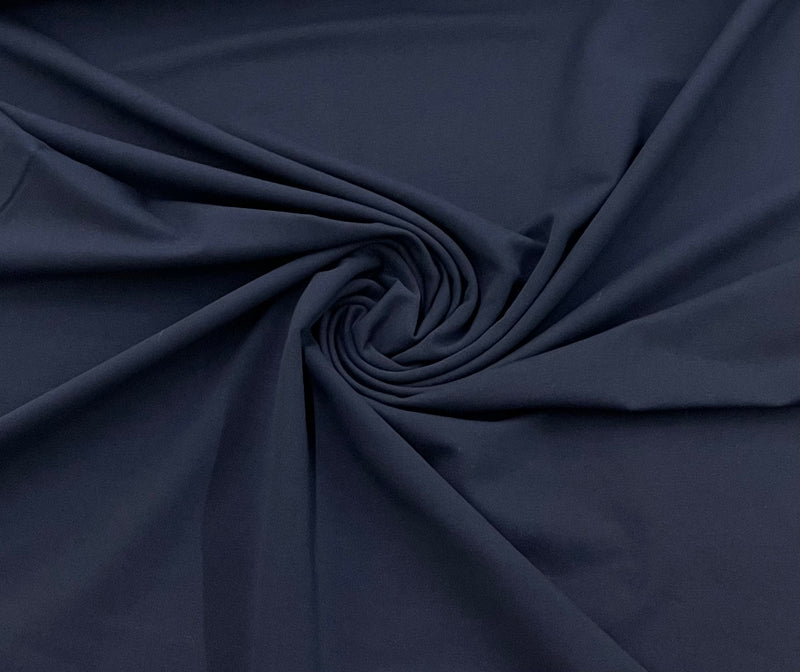 Navy, Solids, Seasonal Knit Fabric by the 1/2 Meter, European knits (8026726727918)