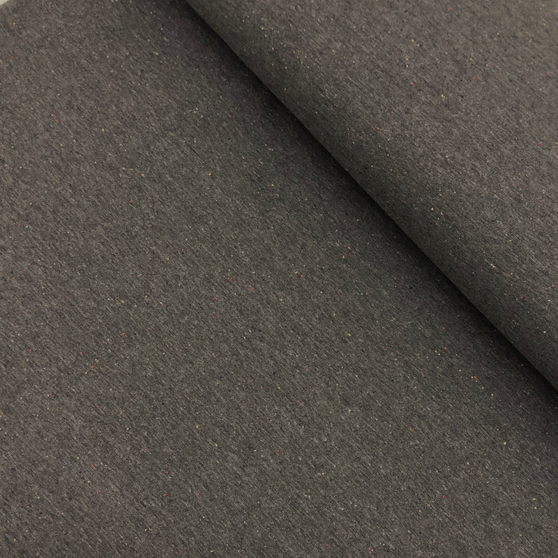 Sprinkles - Dark Grey Melange - Brushed Sweat | Knit Fabric by the 1/2 Meter| (4448652623932)