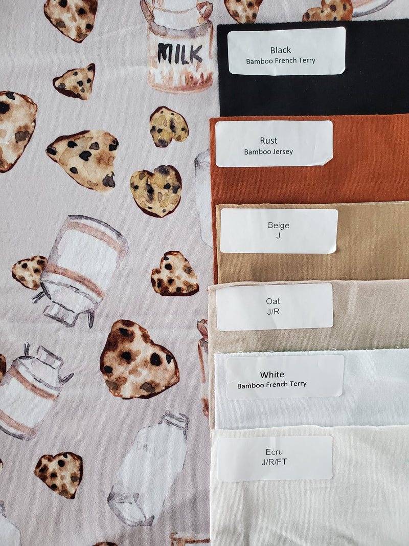 Vintage Milk & Cookies - by the 1/2 metre -  Spring Retail 2022 (7512896209134)