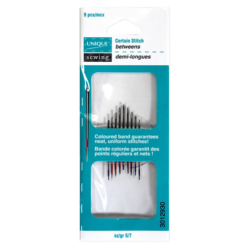 UNIQUE SEWING Certain Stitch Between Needles - sizes 5-7 - 9pcs (7939798597870)