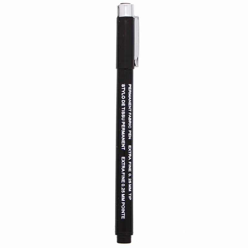 HEIRLOOM Permanent Fabric Pen - Black - Extra Fine (2352056401980)