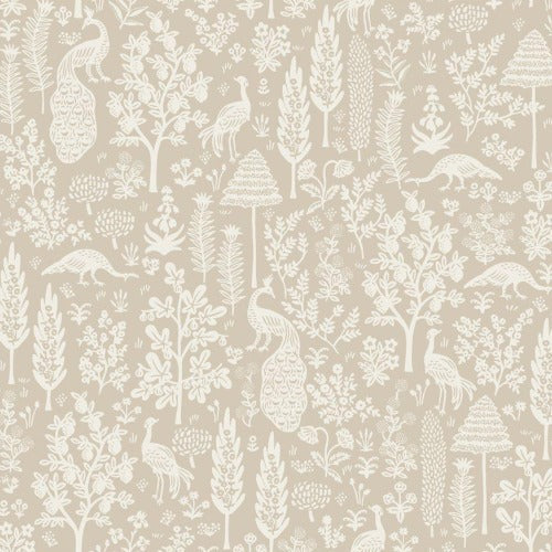 Camont- Menagerie Silhouette in Khaki - Cotton Poplin - PER 1/4 METRE (8039879377134)